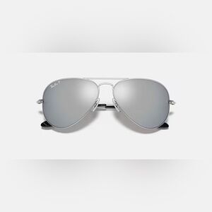 Stylish Ray-Ban Silver Mirror Aviator Sunglasses